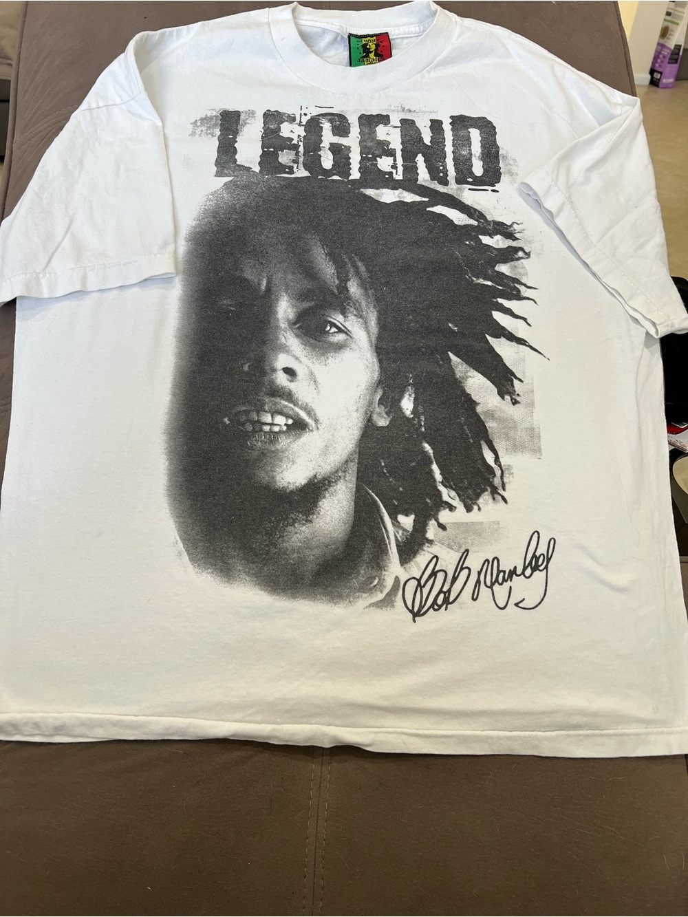 Bob Mackie White Short-Sleeve 'Legend' Graphic T-Shirt